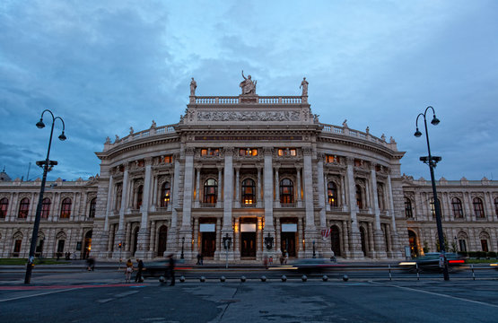  Burgtheater in the center of Vienna, Austria