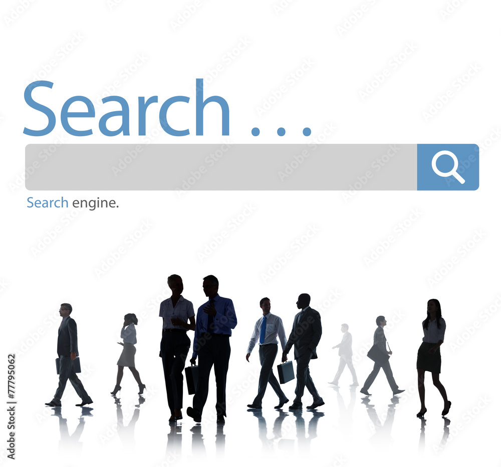 Poster search browse find internet search engine concept