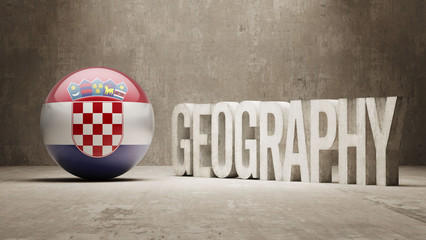 Croatia. Geography  Concept.