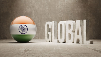 India. Global  Concept.