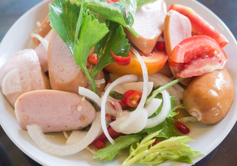 spicy salad sausage