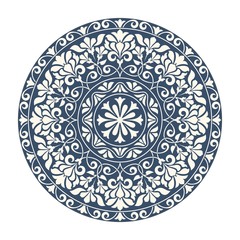 Ornamental round lace pattern.