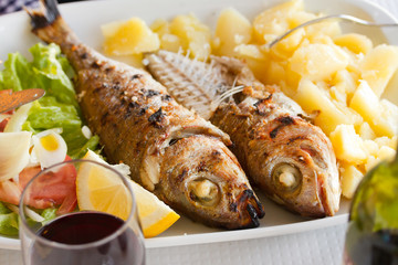 grilled sardines