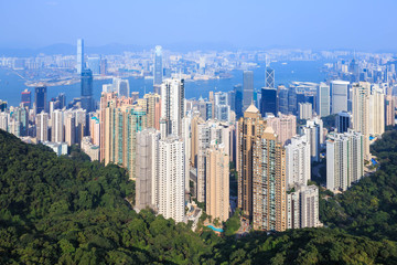 Scenery from Victoria Peak, Hong Kong, China