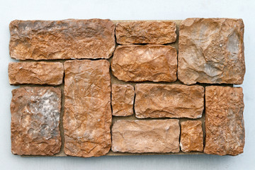 Brown stones