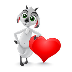 Valentine goat