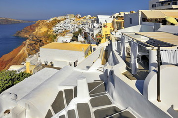 Santorini, Grecja, architektura