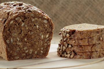 Rye bread with sunflower seeds