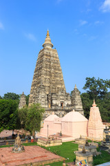 Mahabodhi temple, bodh gaya, India. The site where Gautam Buddha