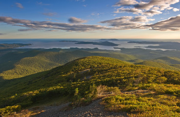 View from the Sikhote-Alin mountains to the coast.