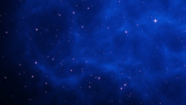 particle 3D animation of sparkling stars; loopable
