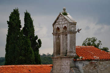 St. Andrew Basilica roof, Istria, Croatia