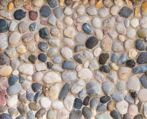decorative cracked real mineral stone wall surface with cement
