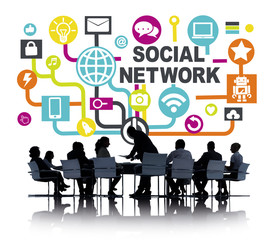 Business People Meeting Connection Communication Social Network