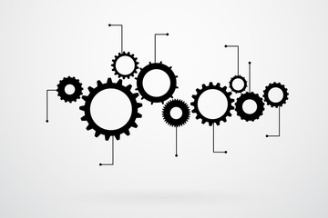 Cogs And Gears Icon Vector Illustration - 77803043
