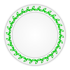 Plate with a pattern. Raster