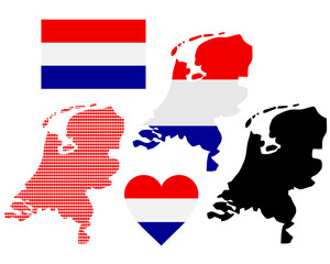 map of Netherlands