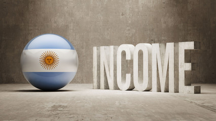 Argentina. Income  Concept.