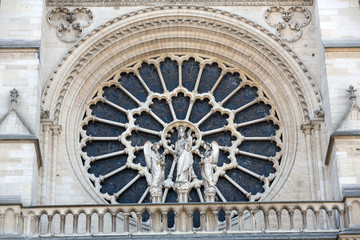 The West Rose Window of Notre Dame de Paris