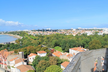 Fototapeta na wymiar La Rochelle vue d'en haut