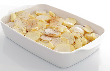 Préparation du gratin dauphinois