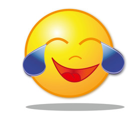 Lachender Smiley Traenen