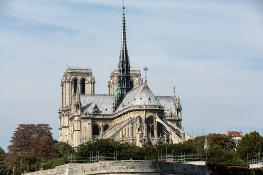 The cathedral of Notre Dame in Paris . France
