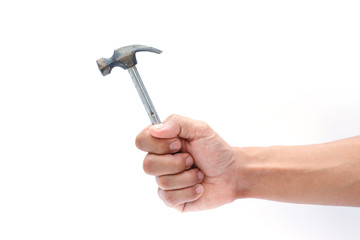 hammer on white background