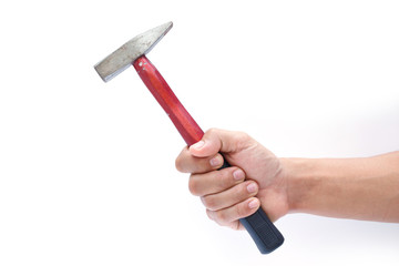 hammer on white background