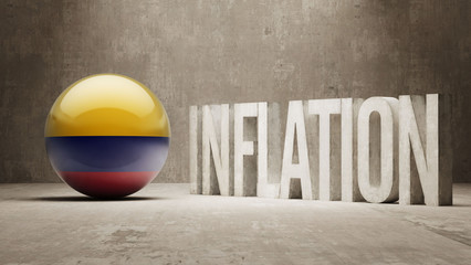 Colombia. Inflation Concept.