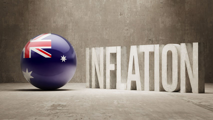 Australia. Inflation Concept.
