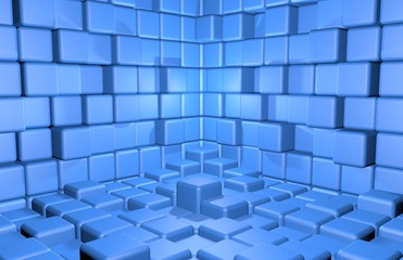 Abstract cubes background