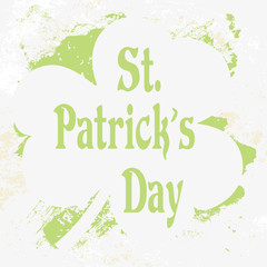 Grunge St. Patrick Day background, vector