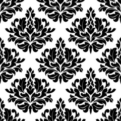 Classic damask floral seamless pattern