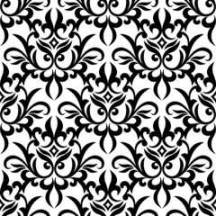 Decorative floral seamless pattern