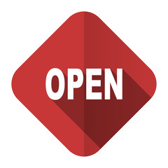 open flat icon