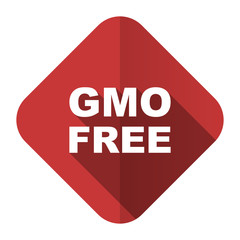 gmo free flat icon no gmo sign