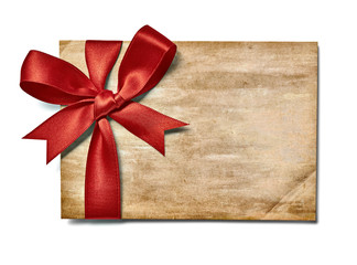 ribbon bow card note chirstmas celebration greeting