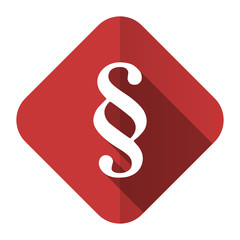 paragraph flat icon law sign