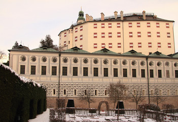 Fototapeta na wymiar Palace of Ambras (Schloss Ambras). Innsbruck, Austria