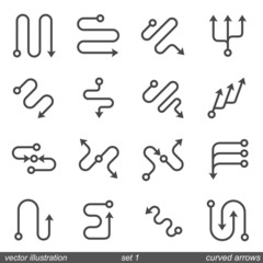 Signs directions. set 1