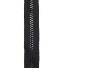 Zipper for sewing. Photo.