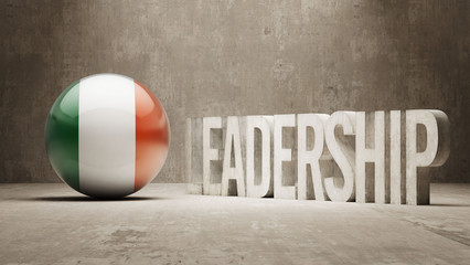 Naklejka premium Ireland. Leadership Concept.