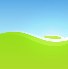 Obraz premium Vector Summer Landscape