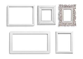 white frame wood background image