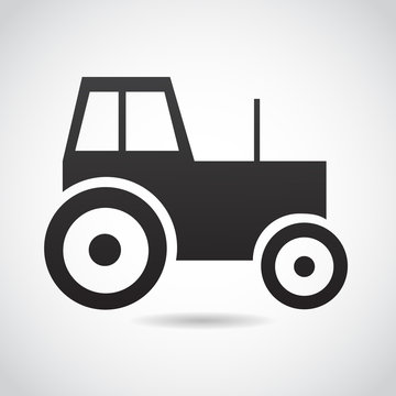 Tractor vector icon.