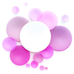 Pink, purple  and white circle background