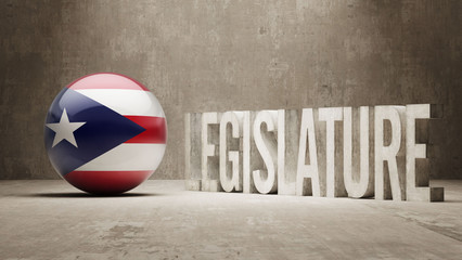 Obraz premium Puerto Rico. Legislature Concept.