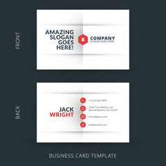 Vector modern creative and clean business card template
