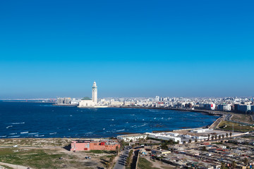 Fototapeta na wymiar City panorama. Casablanca, Morocco. Africa